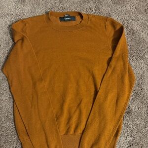 Forever 21 Brown Crewneck Top Classic Knit Design